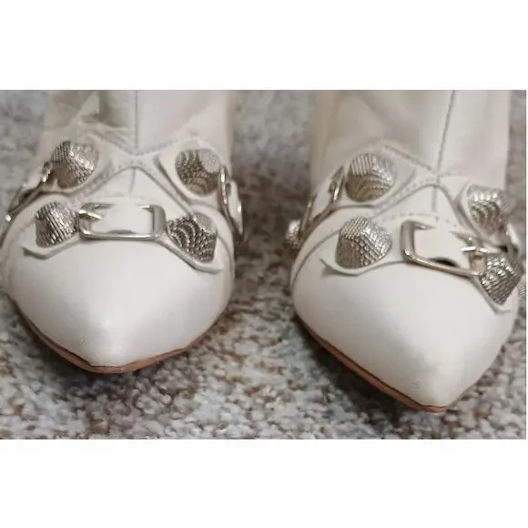 Zigi Ivara White Knee High Women's Boots Narrow Calf Size 36 / US 5.5-6 - Picture 5 of 16